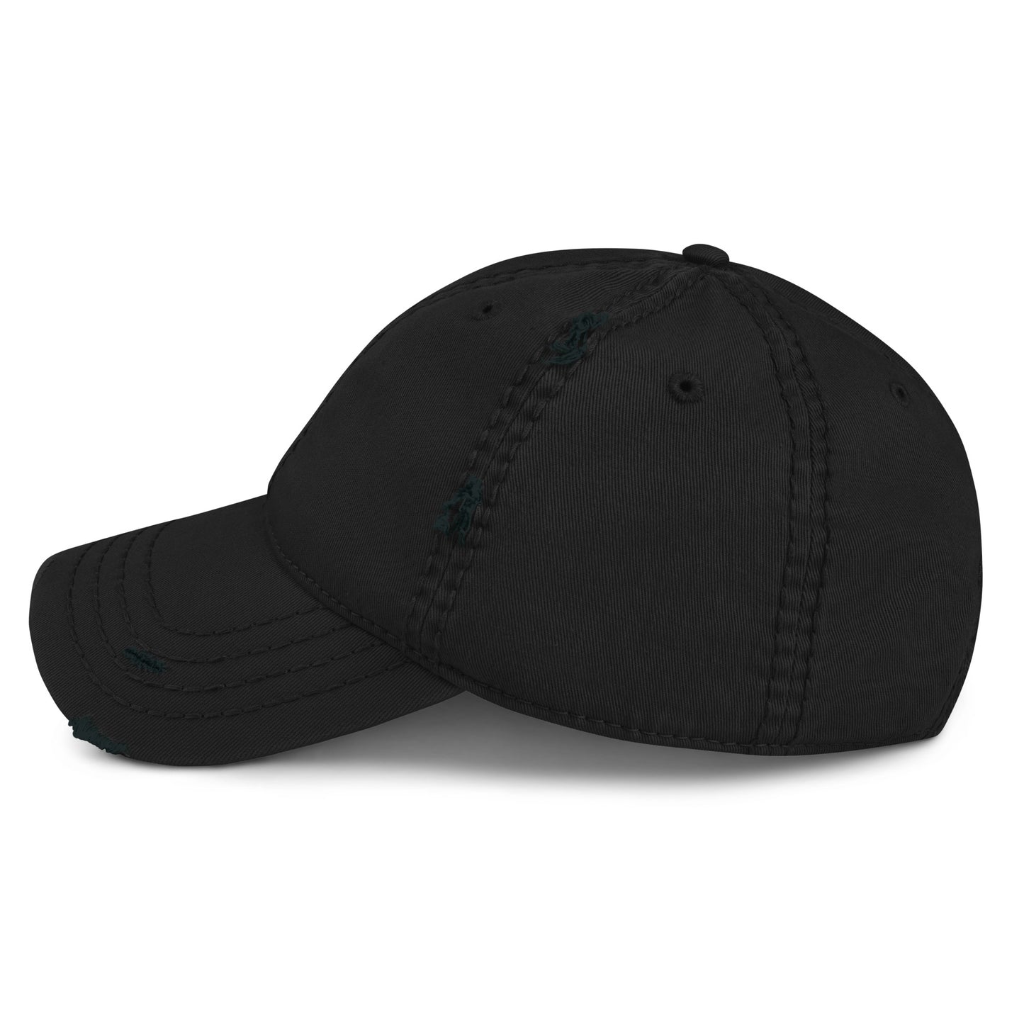 SOCIAL ERROR embroidered Error cap in black, left side view