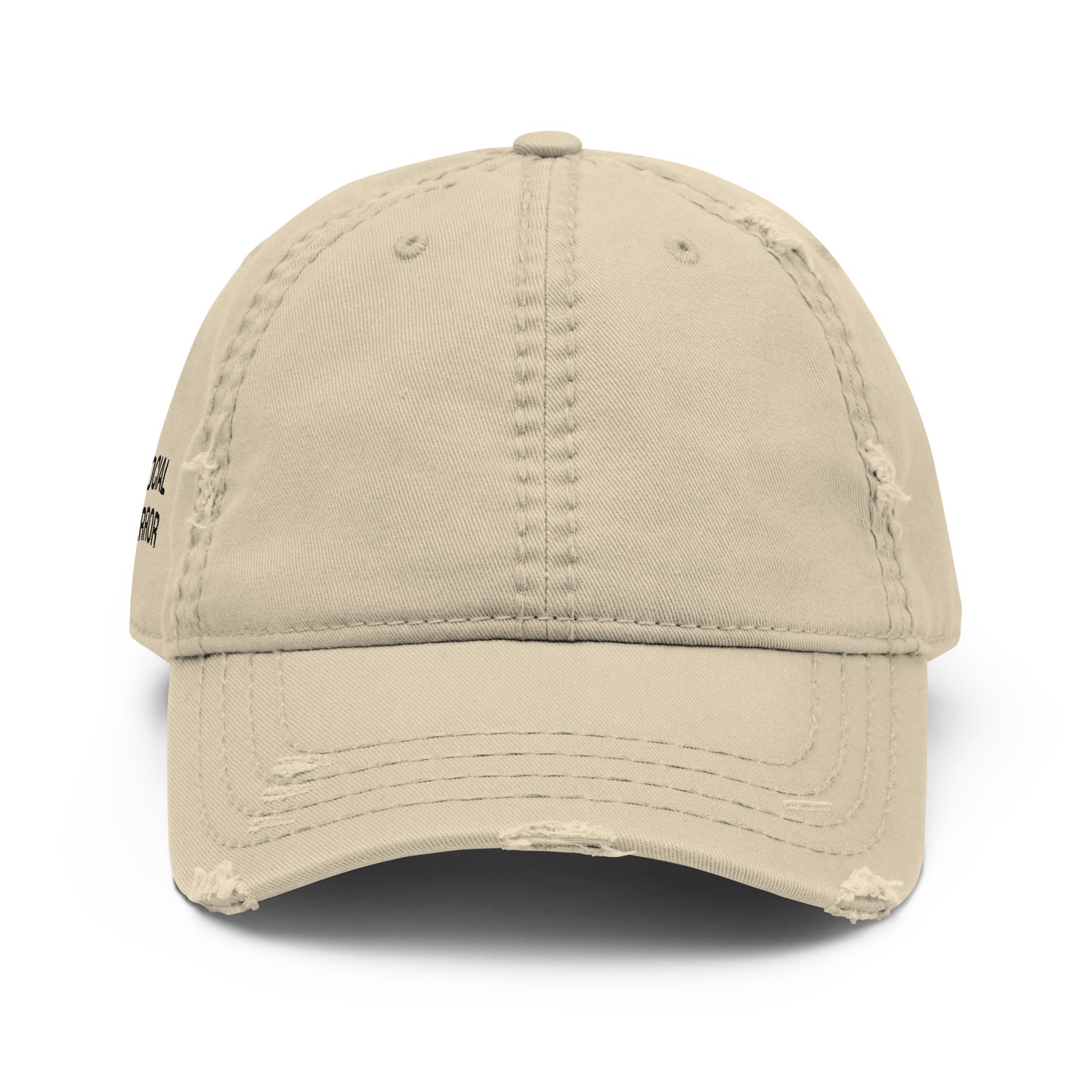 SOCIAL ERROR embroidered Error cap in khaki, front view