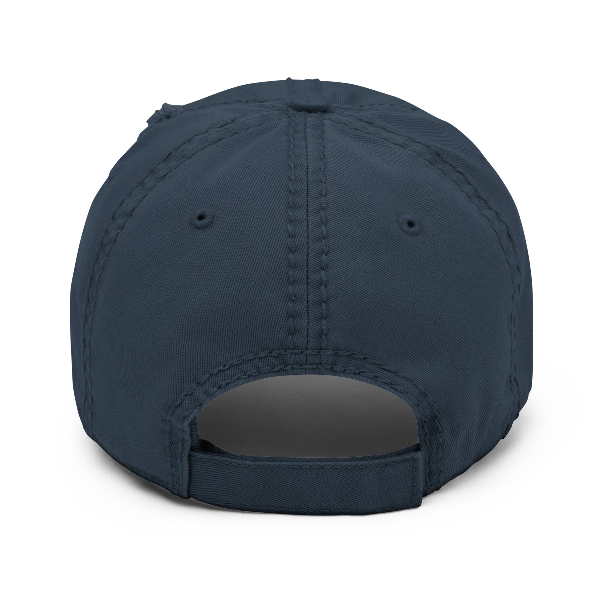 Game Over embroidered dad hat in navy, back view