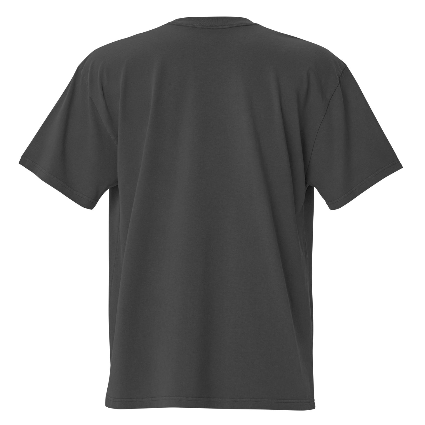 Game Over oversized faded tee in black, back view