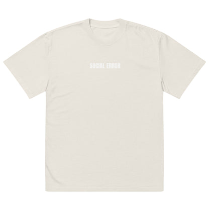 No Oxygen oversized faded tee in bone, front view