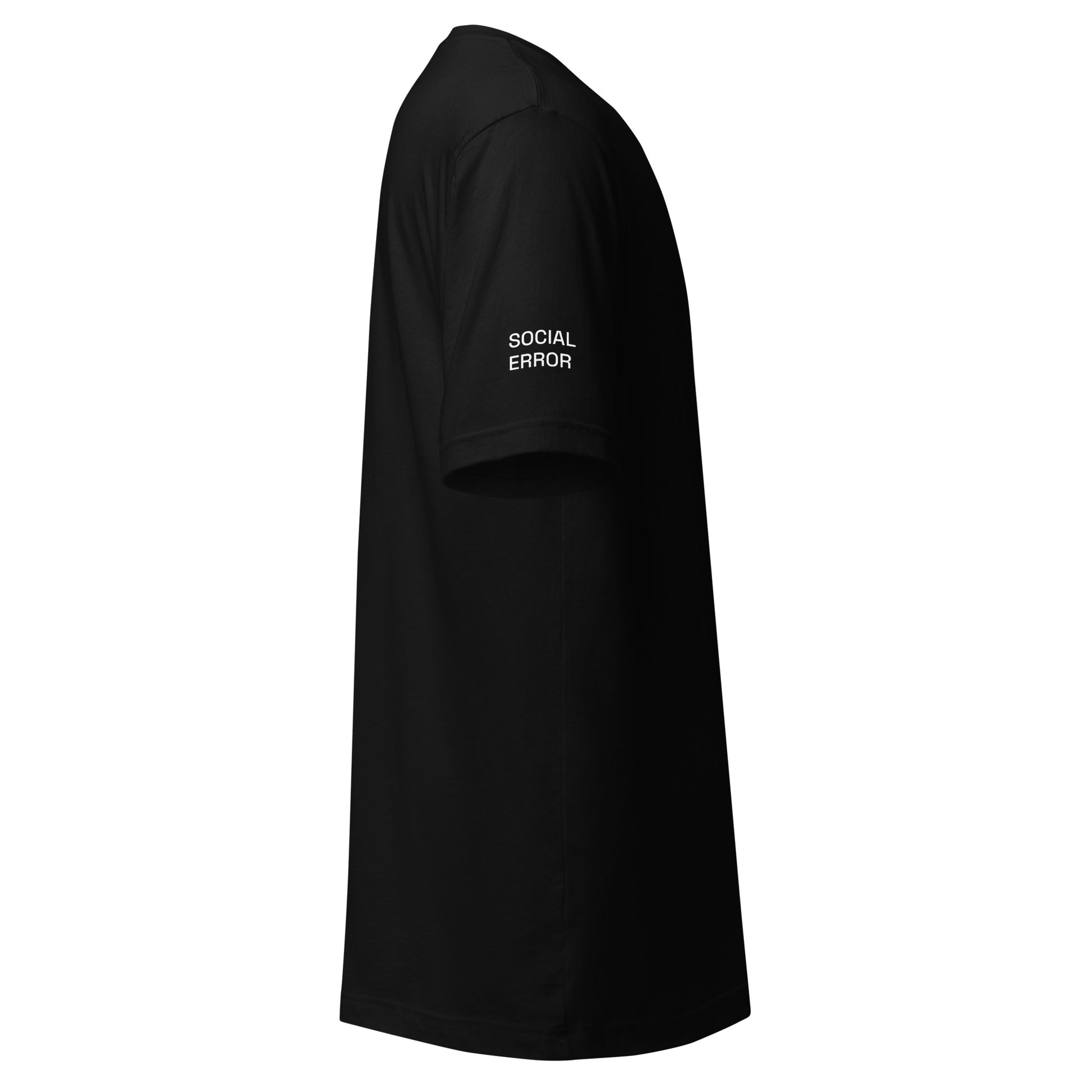 SE Mini Logo tee in black, right side view