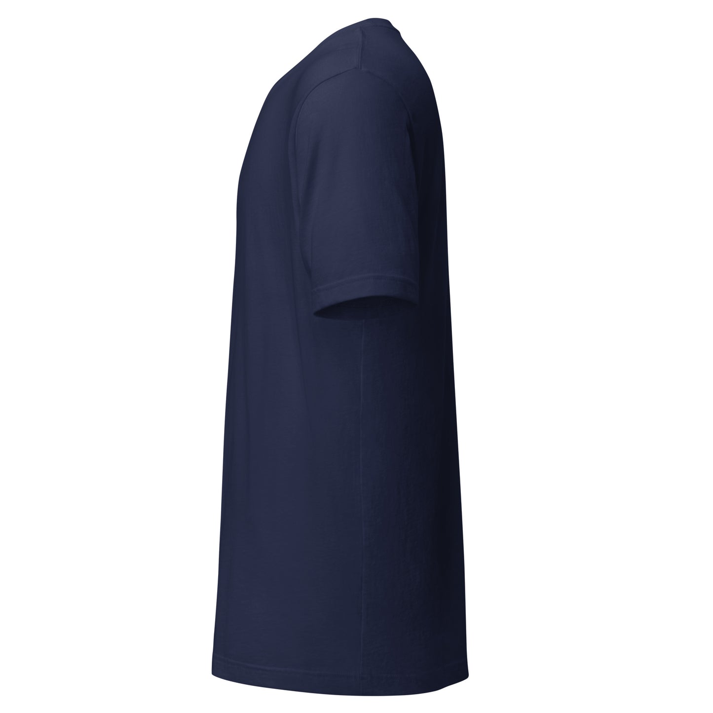 SE Mini Logo tee in navy, left side view