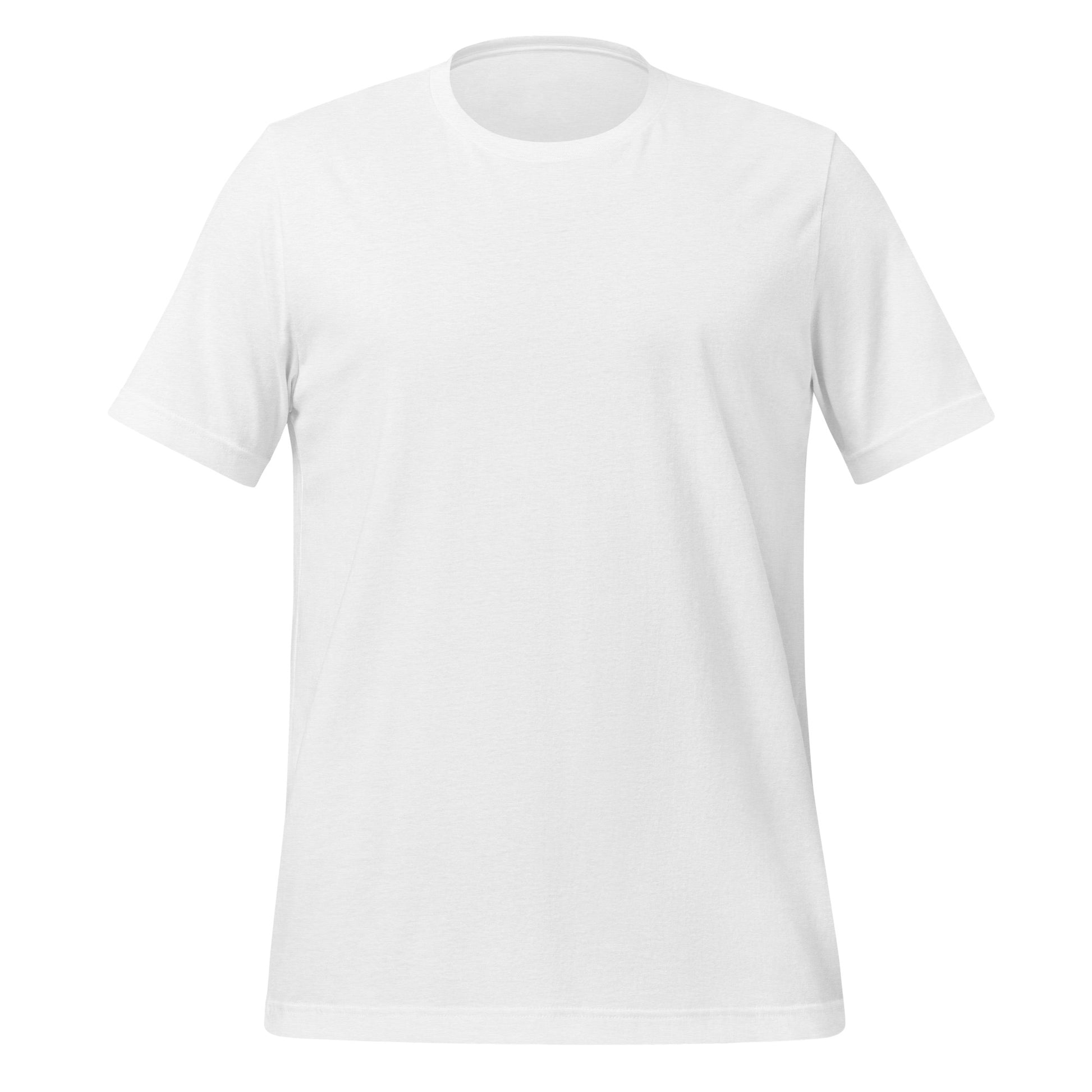 SOCIAL ERROR logo tee in white, front view