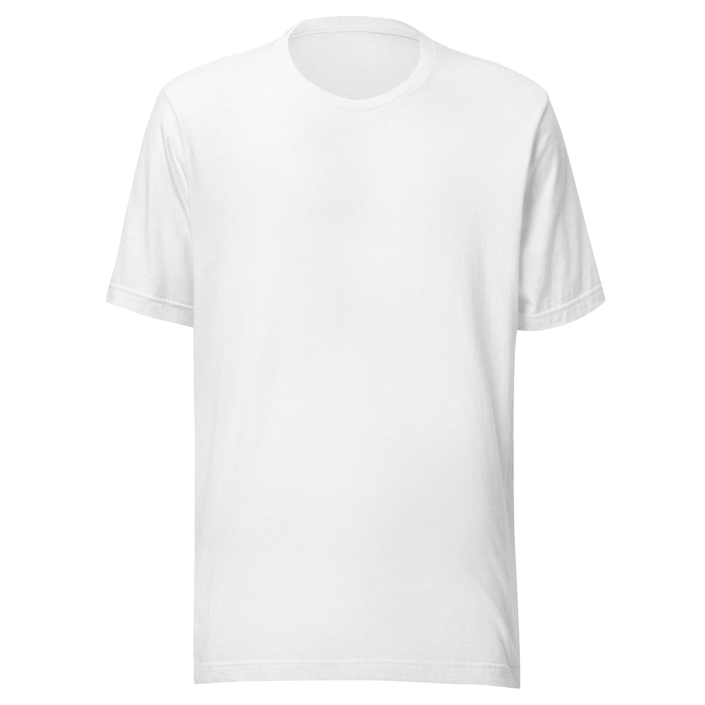 SE Mini Logo tee in white, front view