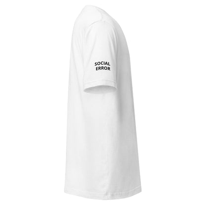 SE Mini Logo tee in white, right side view