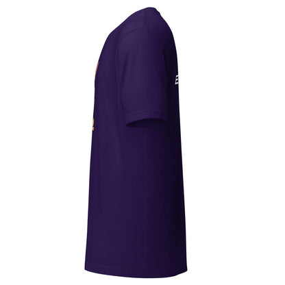 Agent Dog graphic tee in team purple, left side view